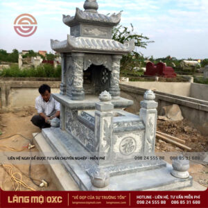 LĂNG MỘ ĐÁ HAI MÁI OXC-218