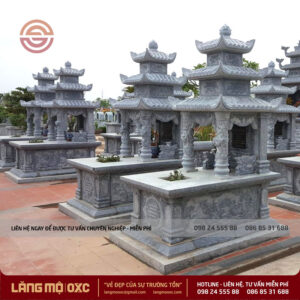 LĂNG MỘ ĐÁ BA 3 MÁI OXC-304