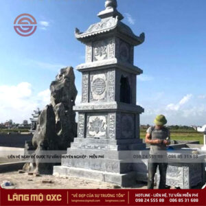 LĂNG MỘ THÁP ĐÁ OXC - MS: 104 MTD